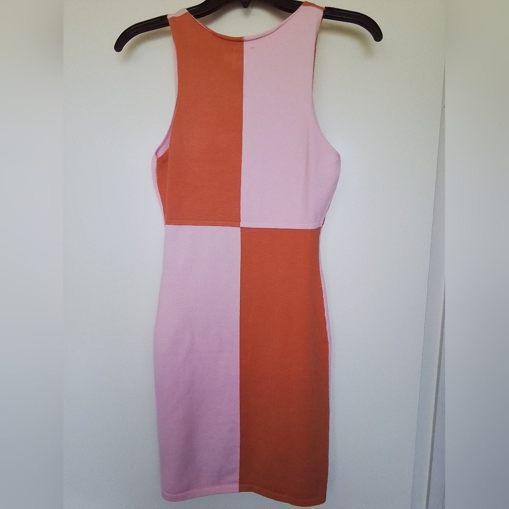 Princess Polly Sienna Mini Dress in Pink/Orange Size M/L - Picture 2 of 7